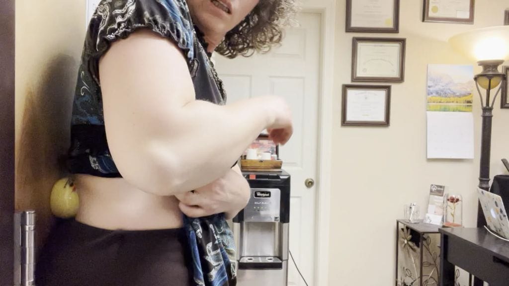 Use ball on QL Smaller ball massaging QL